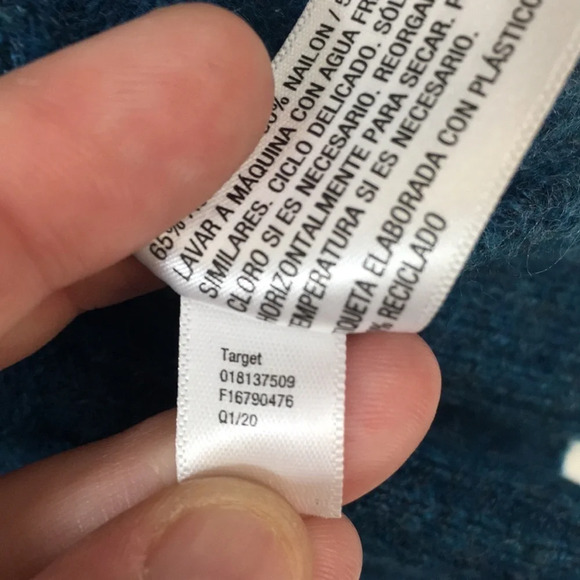 A New Day Blue Yellow Stripe Knit Tunic Cardigan Sweater Womens Small Open Front - Picture 7 of 10